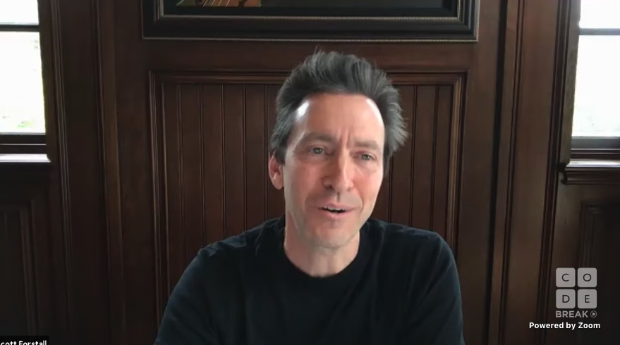Former SVP of iOS Scott Forstall in a 2020 virtual interview.