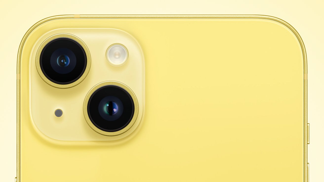 Yellow joins Apple's other color options for iPhone
