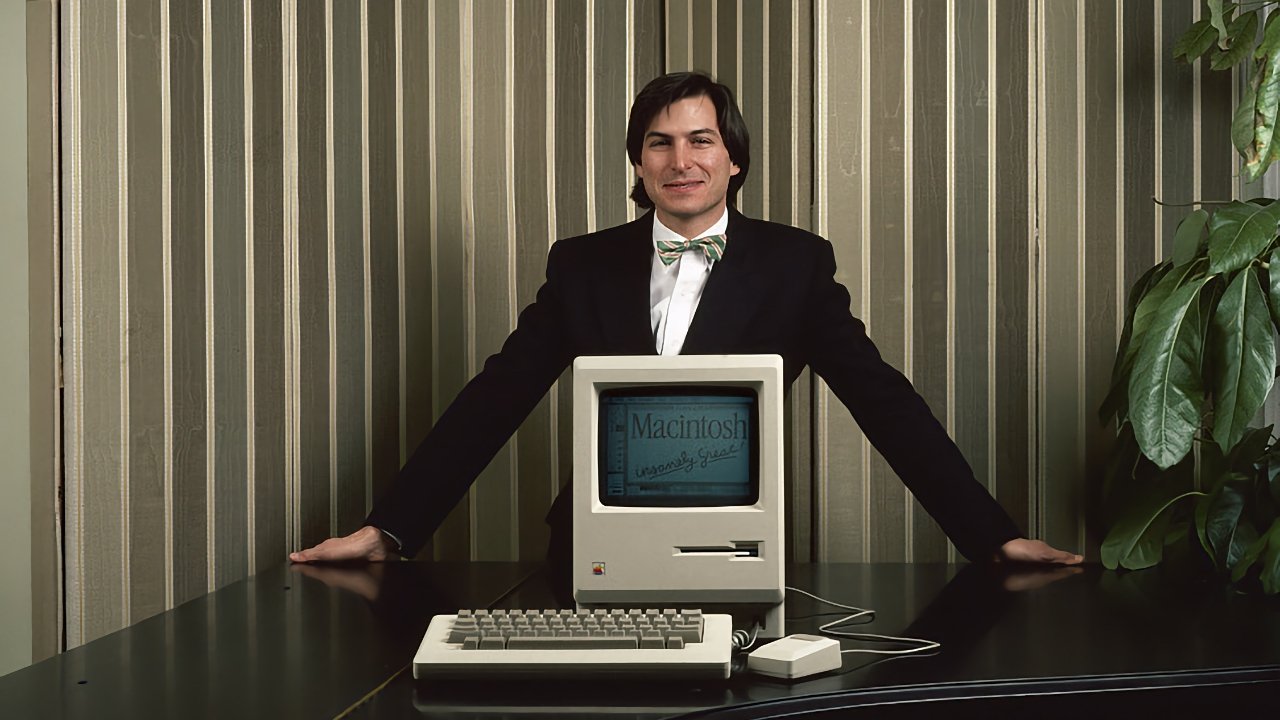 Steve Jobs and the Macintosh in 1984
