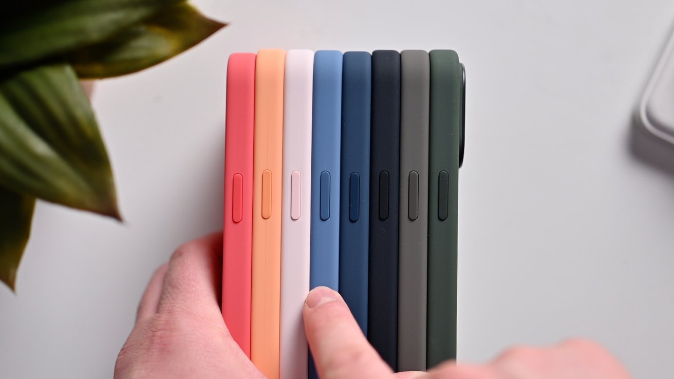 Apple's lineup of silicone cases