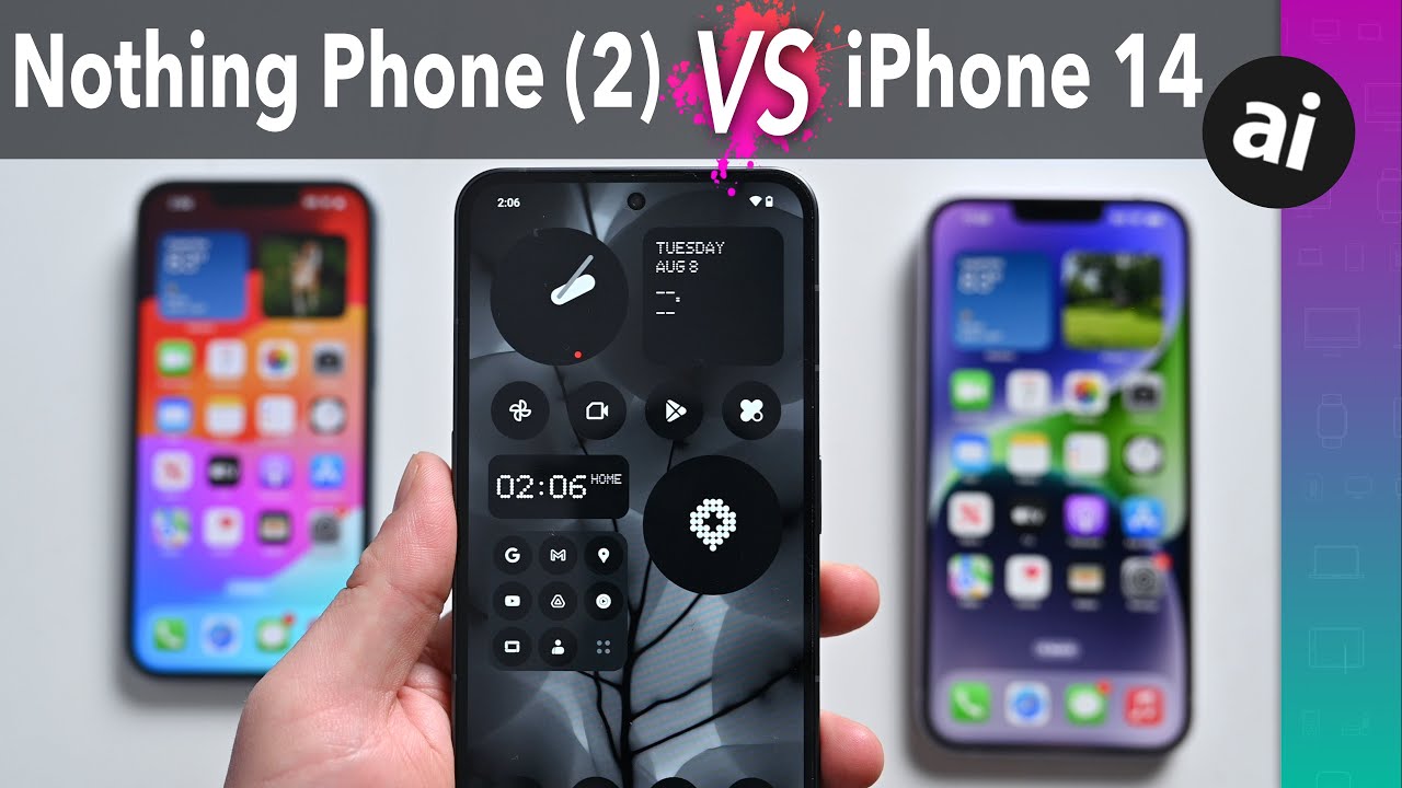 Compared: iPhone 14 and iPhone 14 Plus vs Nothing Phone (2)